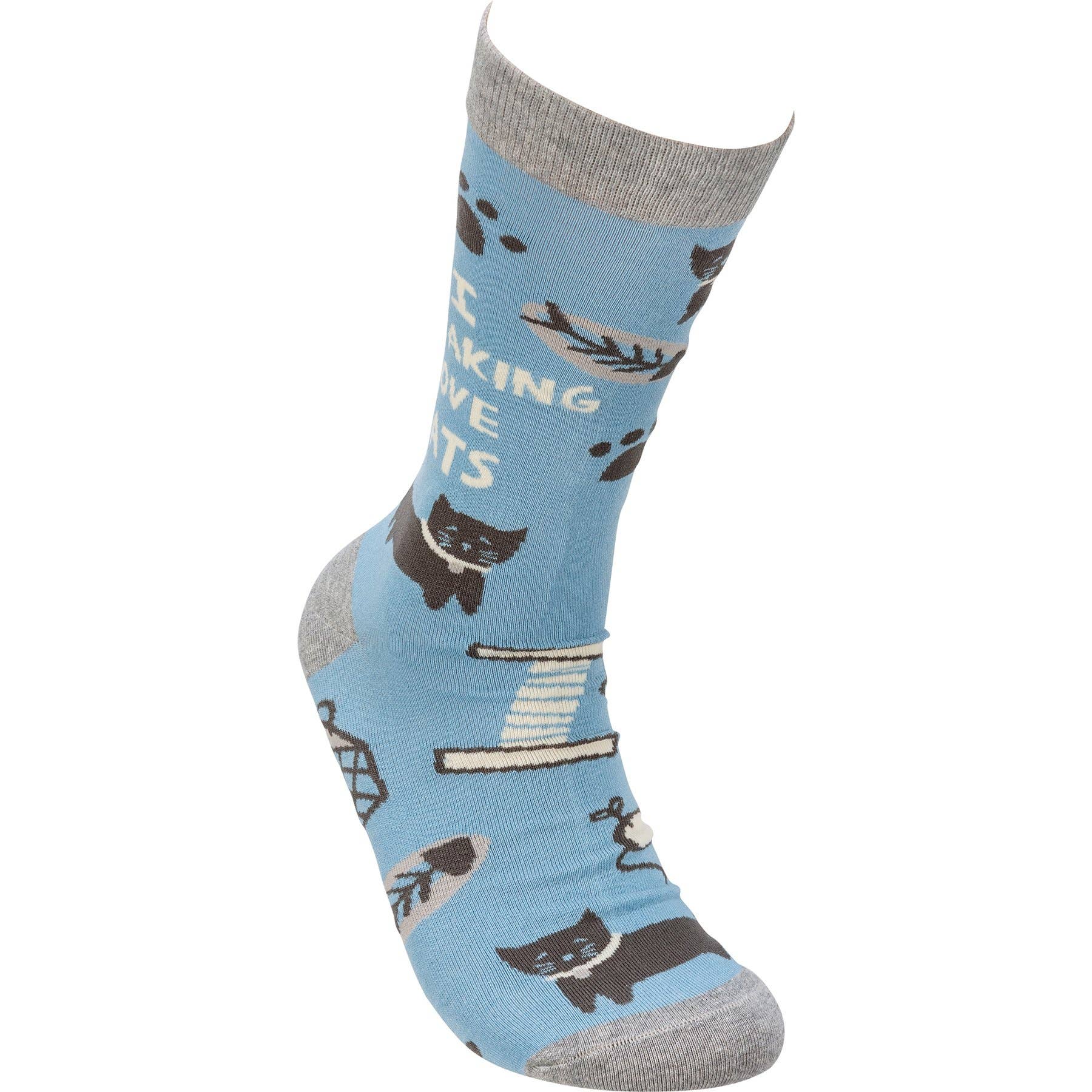 I Freaking Love Cats Socks
