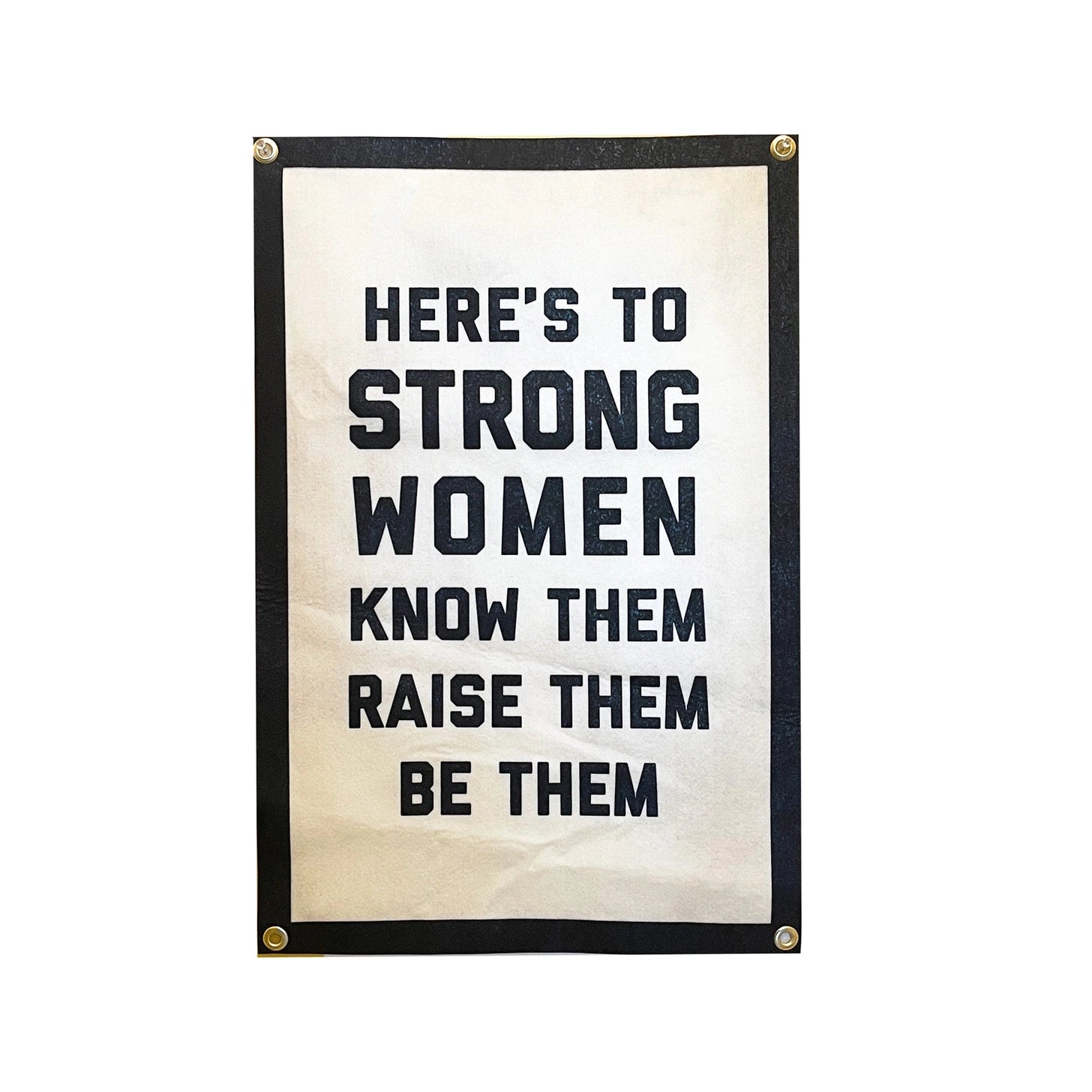 Strong Women Wool Felt Banner