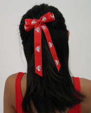 Ohio State Hair Bow Barrette