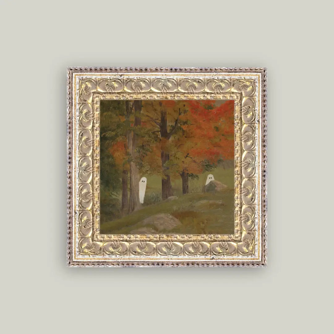 Haunt and Seek Framed Antique Art - 6x6